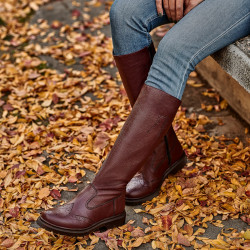 Buty damskie 3365 bordo lifestyle
