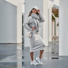 Damskie buty sportowe 6038 perłowy niebieski kombinowany
