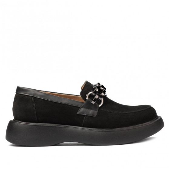 Damskie buty casual 6042 czarne bufo