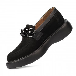 Damskie buty casual 6042 czarne bufo