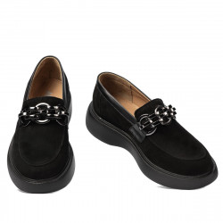 Damskie buty casual 6042 czarne bufo