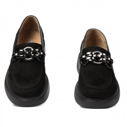 Damskie buty casual 6042 czarne bufo