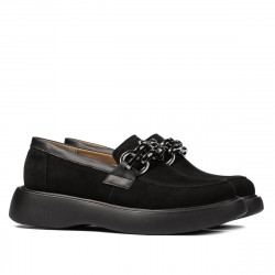 Damskie buty casual 6042 czarne bufo