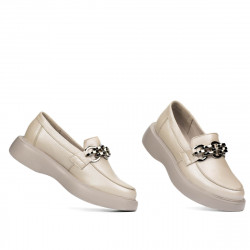 Damskie buty casual 6042 beżowe