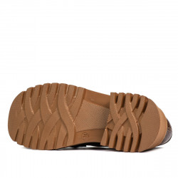 Damskie buty casual 6041 croco brązowy kombinowany