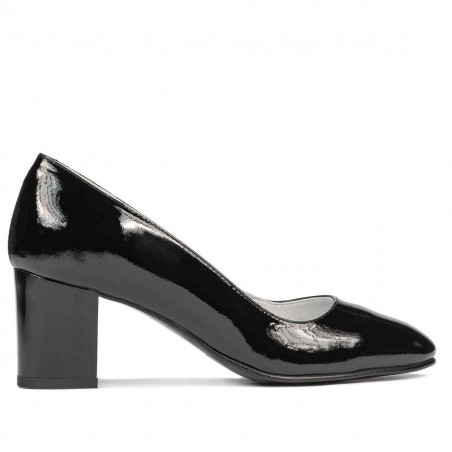 Buty eleganckie damskie 1268 lakierowane czarne