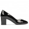 Buty eleganckie damskie 1268 lakierowane czarne