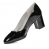 Buty eleganckie damskie 1268 lakierowane czarne