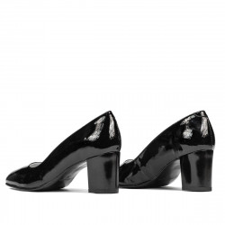 Buty eleganckie damskie 1268 lakierowane czarne