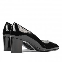 Buty eleganckie damskie 1268 lakierowane czarne