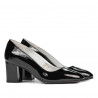 Buty eleganckie damskie 1268 lakierowane czarne