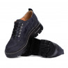 Damskie buty casual 6043 zamszowe w kolorze indygo połączone