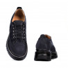 Damskie buty casual 6043 zamszowe w kolorze indygo połączone