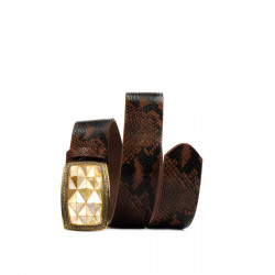 Unisex pasek 03ld brązowy