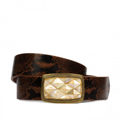 Unisex pasek 03ld brązowy