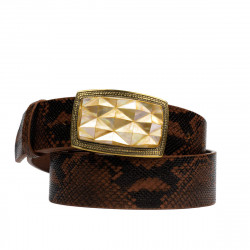 Unisex pasek 03ld brązowy