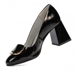 Eleganckie buty damskie 1291 czarny lakier