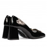 Eleganckie buty damskie 1291 czarny lakier