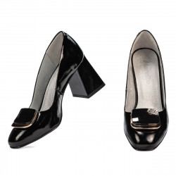 Eleganckie buty damskie 1291 czarny lakier
