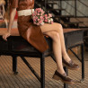Damskie buty casual 6041 croco brązowy kombinowany lifestyle