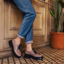 Damskie buty casual 6040 cappuccino lifestyle