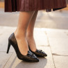 Eleganckie buty damskie 1282 czarne lifestyle