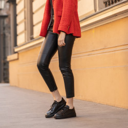 Casual/sportowe buty 6035 czarne kombinowane