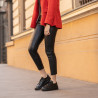 Casual/sportowe buty 6035 czarne kombinowane