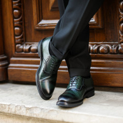 Eleganckie buty męskie 937 a zielony lifestyle