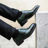 Eleganckie buty męskie 937 a zielony lifestyle