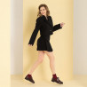 Damskie buty casual 6025 lakier bordowy