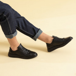 Buty casual/sportowe męskie 924 czarne lifestyle