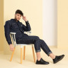 Buty casual/sportowe męskie 924 czarne lifestyle
