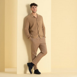 Casualne/eleganckie buty męskie 918 indygo welur lifestyle