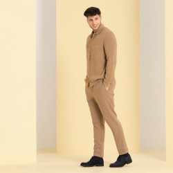 Casualne/eleganckie buty męskie 918 indygo welur lifestyle