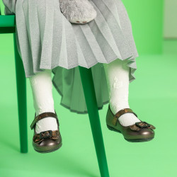 Buty dla małych dzieci 67c brązowy perłowy łączony lifestyle
