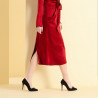 Eleganckie damskie buty 1279 czarne zamszowe