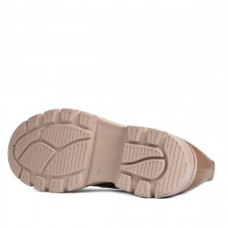 Damskie buty casual 6043 cappuccino kombinowany