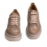 Damskie buty casual 6043 cappuccino kombinowany