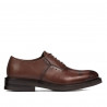 Eleganckie buty dla nastolatków 381 a koniak