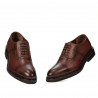 Eleganckie męskie buty 937 w kolorze koniakowym