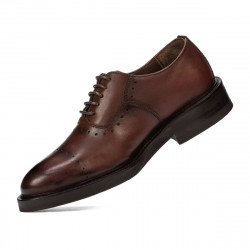 Eleganckie buty dla nastolatków 381 a koniak