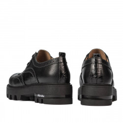 Damskie buty casual 6047 czarne łączone