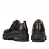 Damskie buty casual 6047 czarne łączone