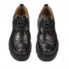 Damskie buty casual 6047 czarne łączone