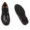 Damskie buty casual 6047 czarne łączone