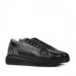 Buty casual/sport 6048 czarny łączony