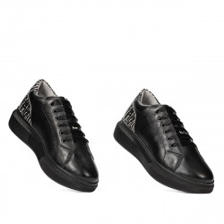 Buty casual/sport 6048 czarny łączony