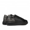 Buty casual/sport 6048 czarny łączony