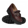 Damskie buty casualowe 6044 bordo